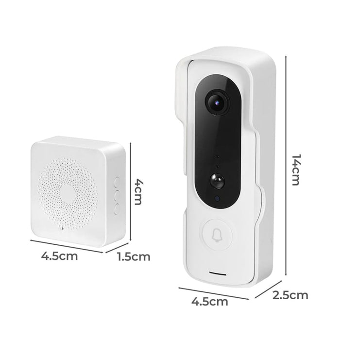 Wifi Doorbell Camera Wireless With 2 Indoor Chime