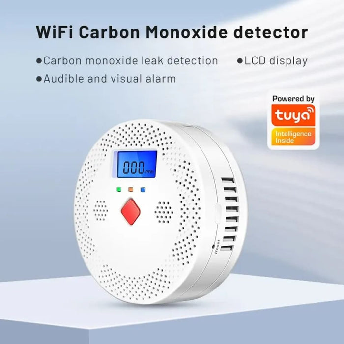 Wifi Smart Co Detector Alarm Lcd Display