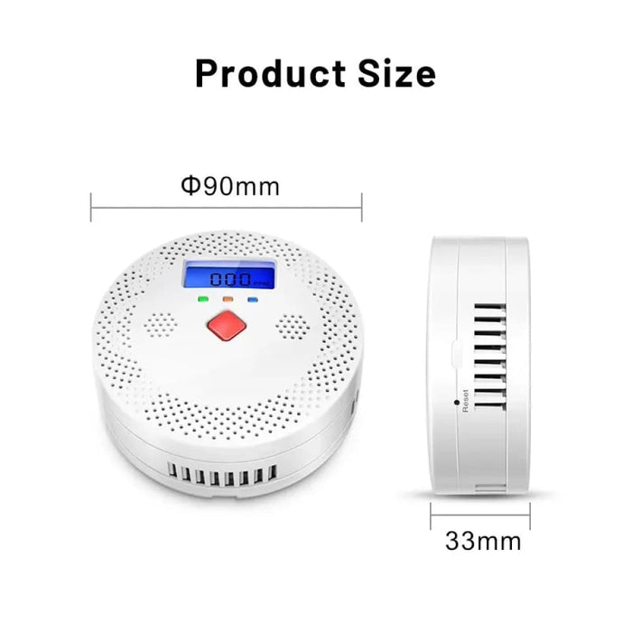 Wifi Smart Co Detector Alarm Lcd Display