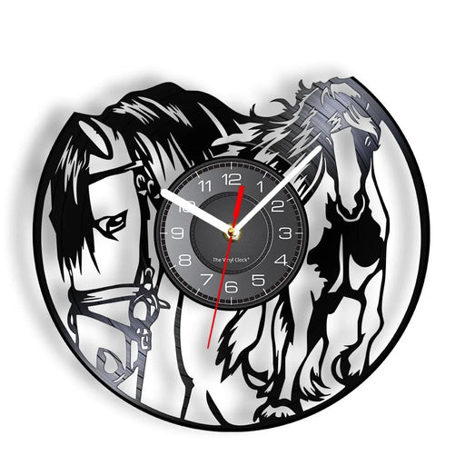 Wild Horse Vinyl Record Clock