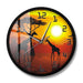 Wildlife Giraffe Wall Art Decorative Clock Serengeti