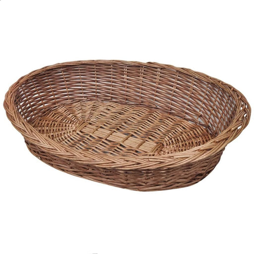 Willow Dog Basket Pet Bed Natural 90 Cm Oibtab