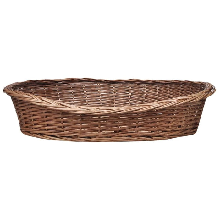Willow Dog Basket Pet Bed Natural 90 Cm Oibtab