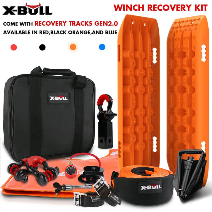 Winch Recovery Kit Snatch Strap off Road 4wd with Tracks