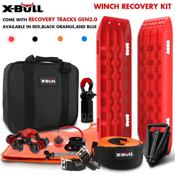 Winch Recovery Kit Snatch Strap Off Road 4wd With Tracks