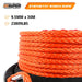 Winch Rope 9.5mm x 30m Dyneema Sk75 Hook Synthetic Car Tow