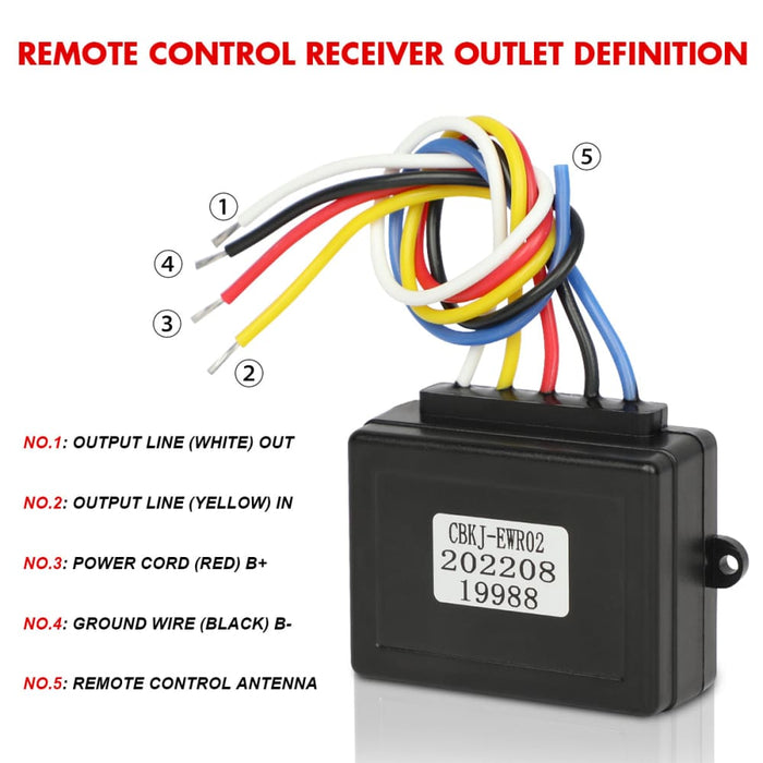 Winch Solenoid Relay Wiring Controller 500a 12v And 150ft