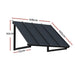 Window Door Awning Canopy 1mx1.2m Black Metal Frame