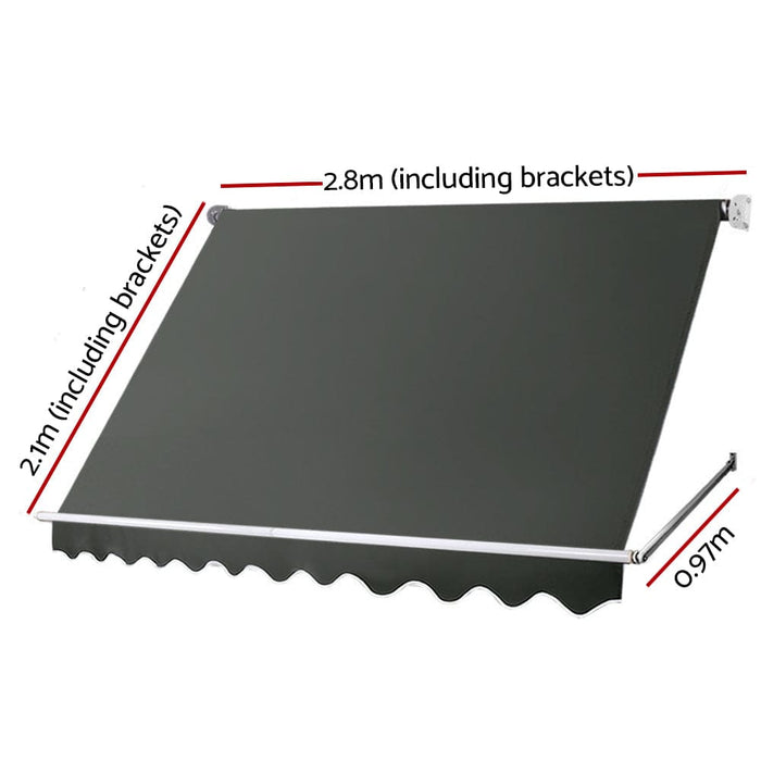 Window Fixed Pivot Arm Awning Patio Outdoor Blinds