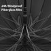 24k Windproof Long Big Umbrella with Wooden Handle