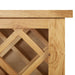 Wine Cabinet for 11 Bottles 80x32x80 Cm Solid Oak Wood