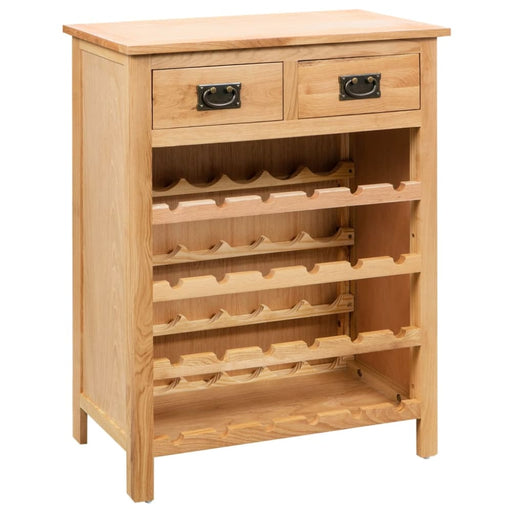 Wine Cabinet 72x32x90 Cm Solid Oak Wood Xaibat