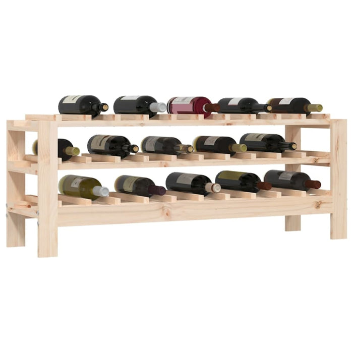 Wine Rack 109.5x30x42 Cm Solid Wood Pine Nxxppo