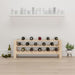 Wine Rack 109.5x30x42 Cm Solid Wood Pine Nxxppo