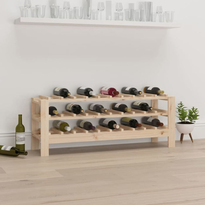 Wine Rack 109.5x30x42 Cm Solid Wood Pine Nxxppo