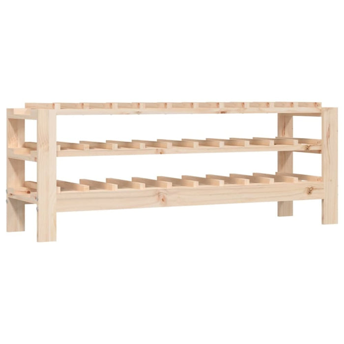 Wine Rack 109.5x30x42 Cm Solid Wood Pine Nxxppo