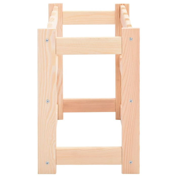 Wine Rack for 12 Bottles Solid Wood Pine Xnloko