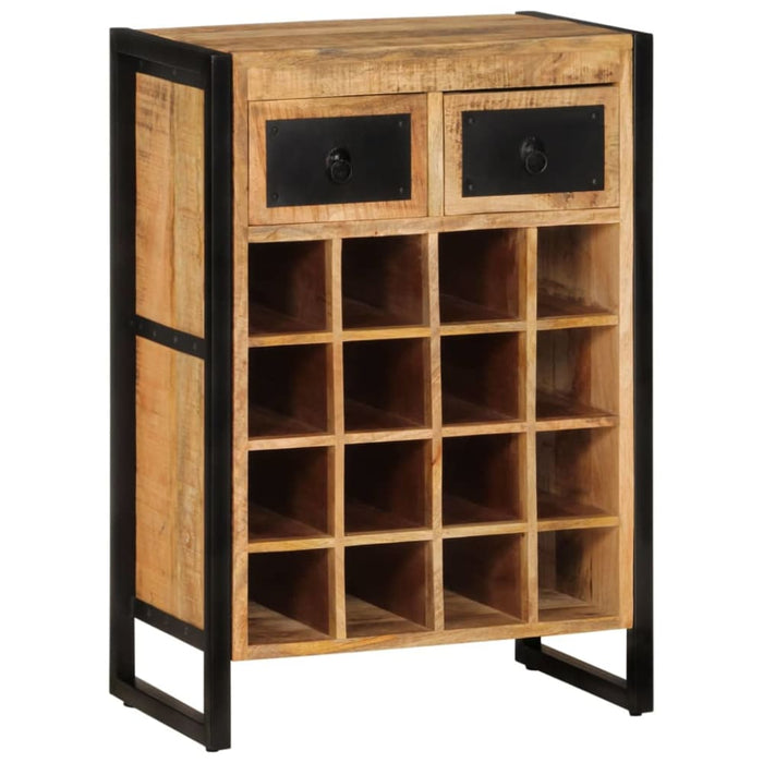 Wine Rack for 16 Bottles Solid Wood Mango Ttnala