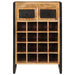 Wine Rack for 16 Bottles Solid Wood Mango Ttnala
