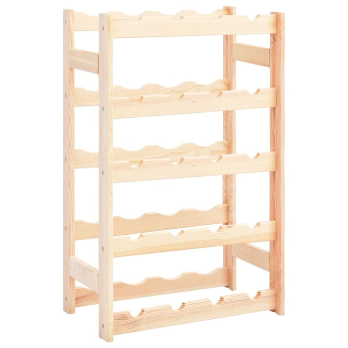 Wine Rack for 20 Bottles Solid Wood Pine Xnlokt