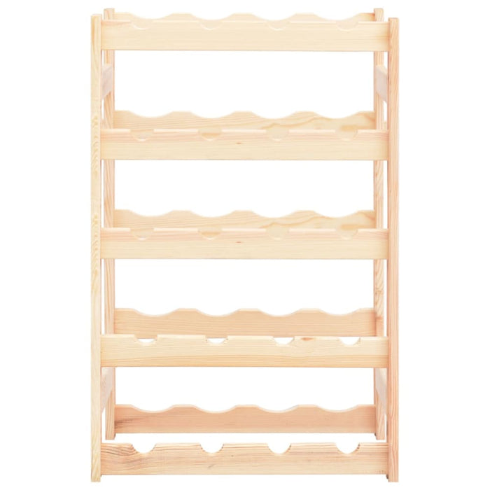 Wine Rack for 20 Bottles Solid Wood Pine Xnlokt