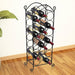 Wine Rack for 21 Bottles Metal Pbxbl