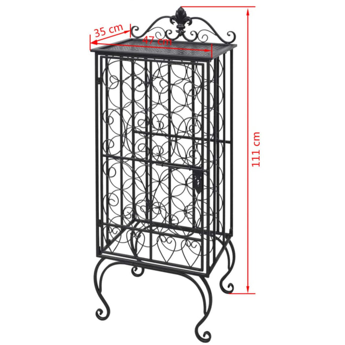 Wine Rack for 28 Bottles Metal Xabkti
