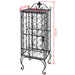Wine Rack for 28 Bottles Metal Xabkti