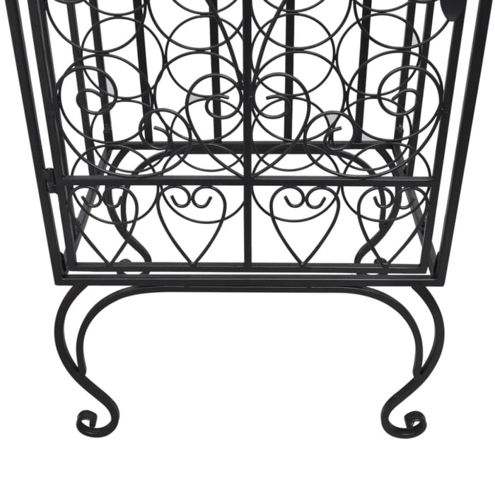 Wine Rack for 28 Bottles Metal Xabkti