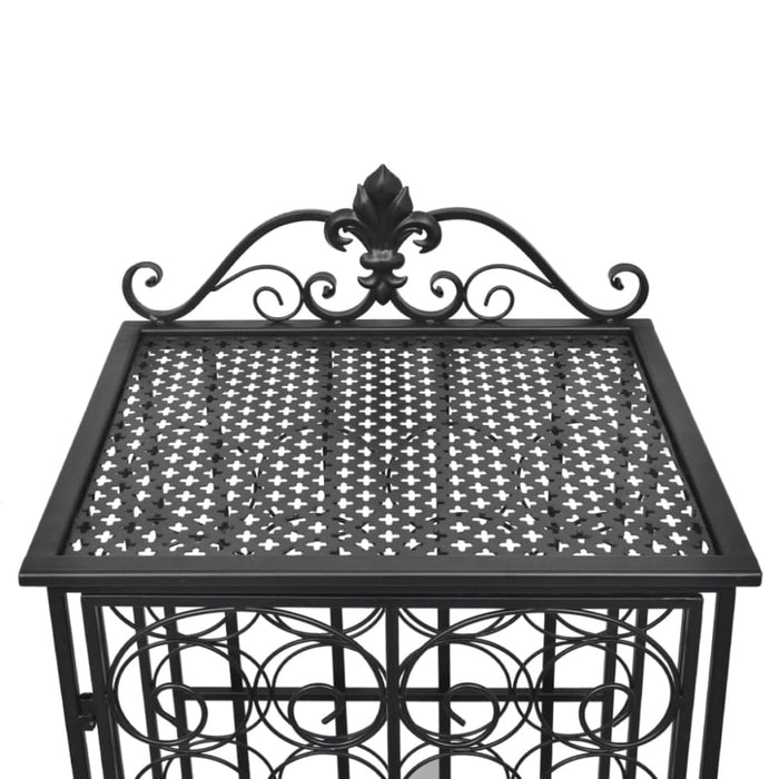 Wine Rack for 28 Bottles Metal Xabkti