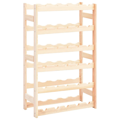 Wine Rack for 30 Bottles Solid Wood Pine Xnloka