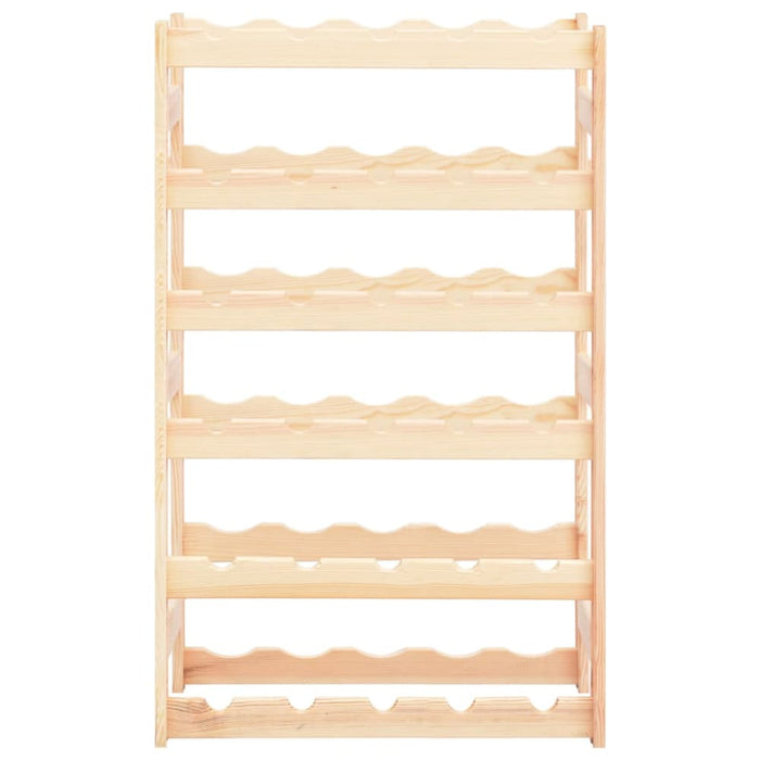 Wine Rack for 30 Bottles Solid Wood Pine Xnloka