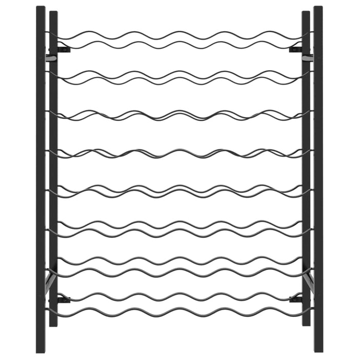 Wine Rack for 48 Bottles Black Metal Xnkplt