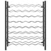 Wine Rack for 48 Bottles Black Metal Xnkplt