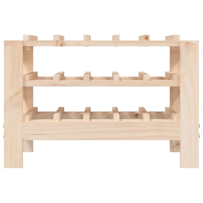 Wine Rack 61.5x30x42 Cm Solid Wood Pine Nxxplo