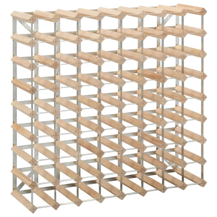 Wine Rack for 72 Bottles Solid Pinewood Xnxaio