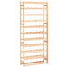 Wine Rack for 77 Bottles Solid Wood Pine Xnloki