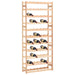 Wine Rack for 77 Bottles Solid Wood Pine Xnloki