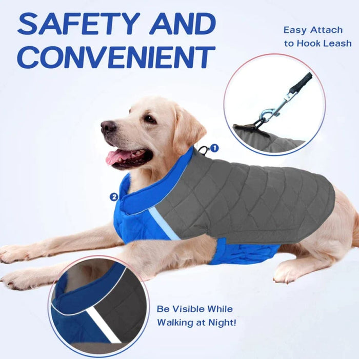 Winter Dog Coat Waterproof Reflective Cozy for Small Medium