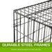 Wire Dog Cage Foldable Crate Kennel 42in with Tray