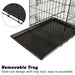 Wire Dog Cage Foldable Crate Kennel 42in with Tray