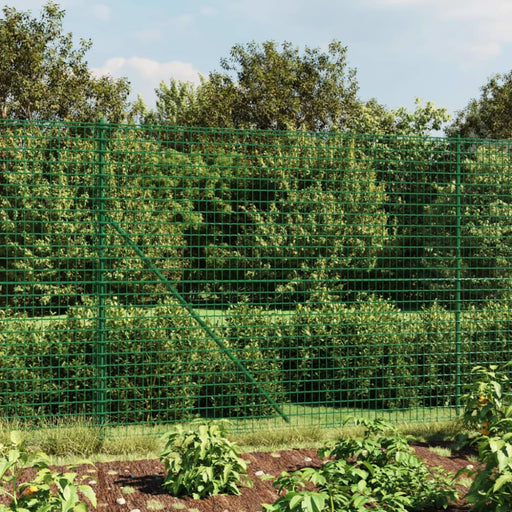 Wire Mesh Fence with Spike Anchors Green 1.4x25 m Opaobi
