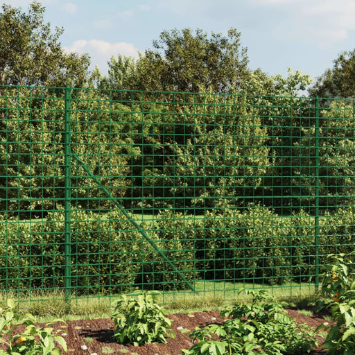 Wire Mesh Fence With Spike Anchors Green 1.6x25 m Opaoab