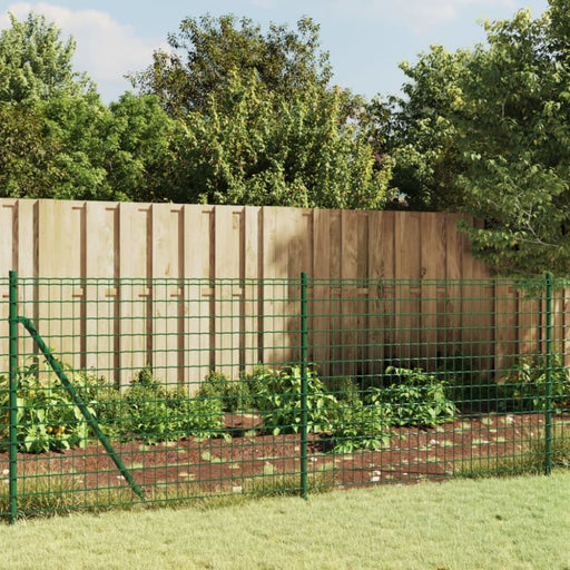 Wire Mesh Fence With Spike Anchors Green 1x25 m Opaobp