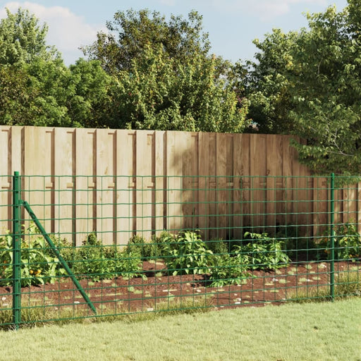 Wire Mesh Fence With Spike Anchors Green 1x25 m Opaoti