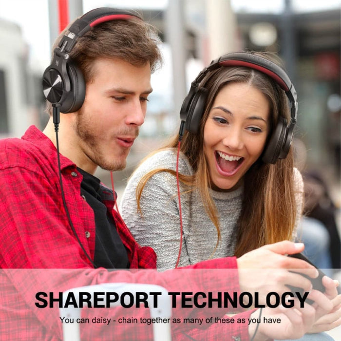 A71 Wired Over Ear Headphone with Mic Studio Dj Headphones