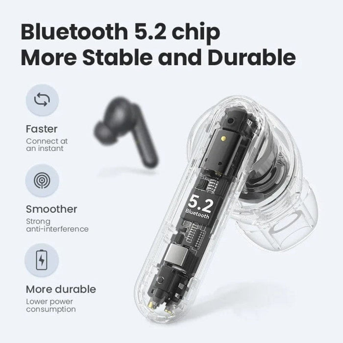 Tws Wireless V5.2 Bluetooth Smart Touch Control Aac Audio