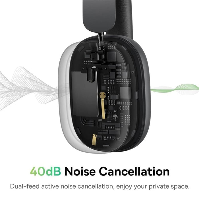 Wireless Anc Bluetooth Headphones 5.2 40db Active Noise