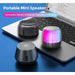 Wireless Bluetooth Rgb Light Portable Mini Subwoofer Player