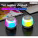 Wireless Bluetooth Rgb Light Portable Mini Subwoofer Player